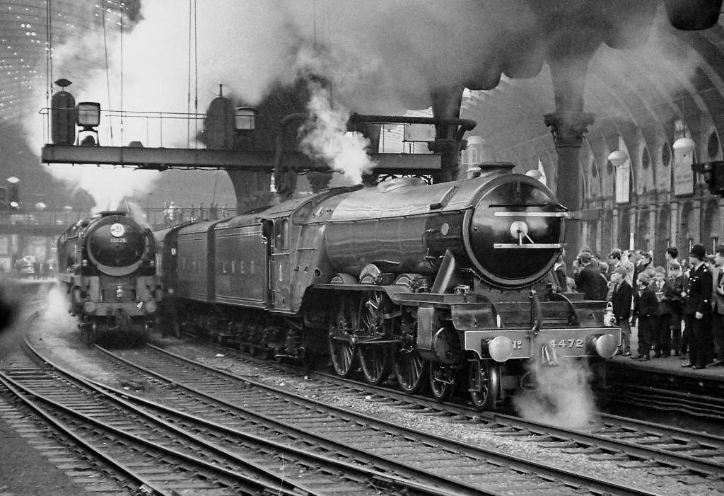 Flying Scotsman at York station in 1966