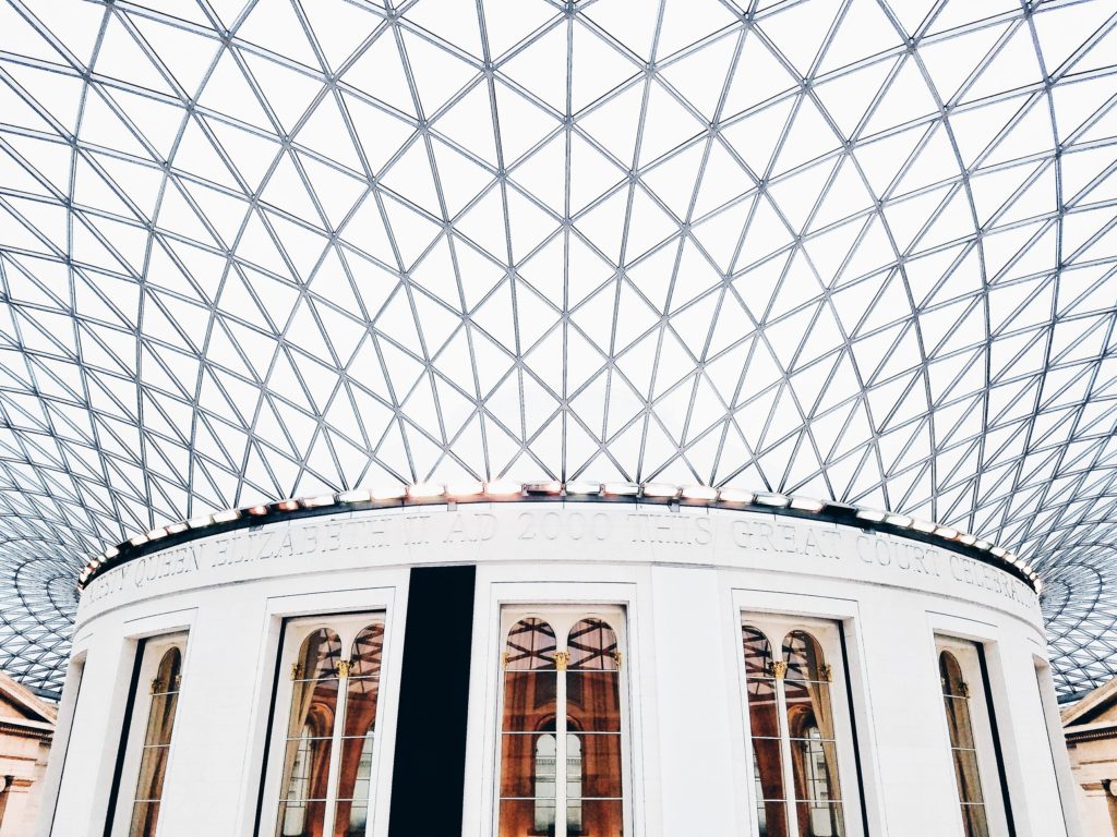 Inside the British Museum, London, UK