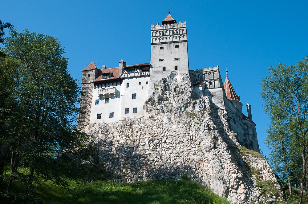 The exterior of Bran Castle, Romania